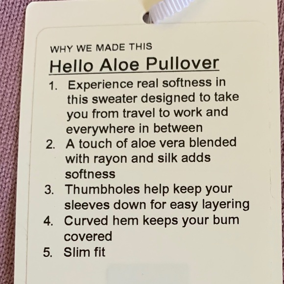 Lululemon hello aloe pullover Antoinette figue - Picture 2 of 6